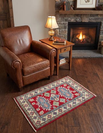 2' x 3' Hand Knotted Kazak Rug