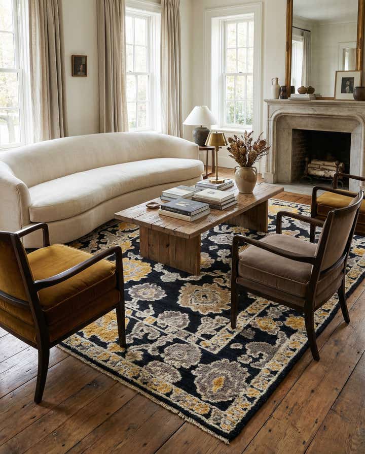 8' x 10' 10 Hand Knotted Oushak Wool Rug
