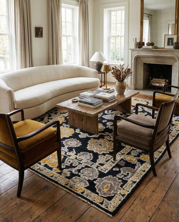Detail image of 8' x 10' 10 Hand Knotted Oushak Wool Rug