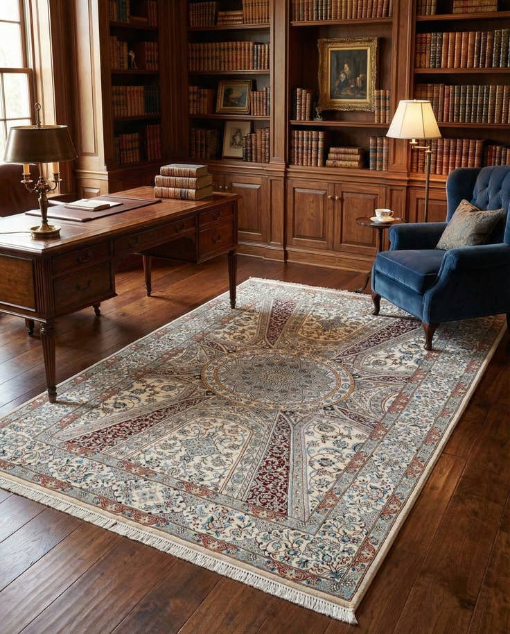 Detail image of 4' 9 x 7' 4 Nain Rug