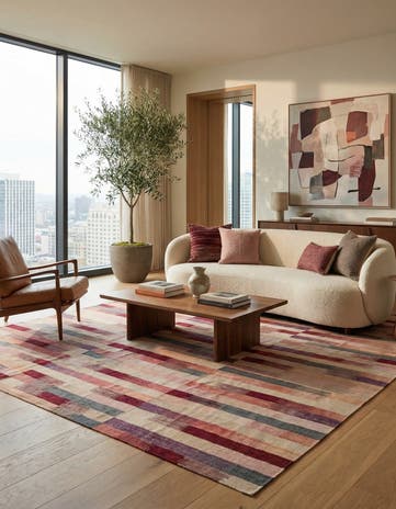 8' 3 x 9' 6 Hand Woven Kilim Modern Wool Rug