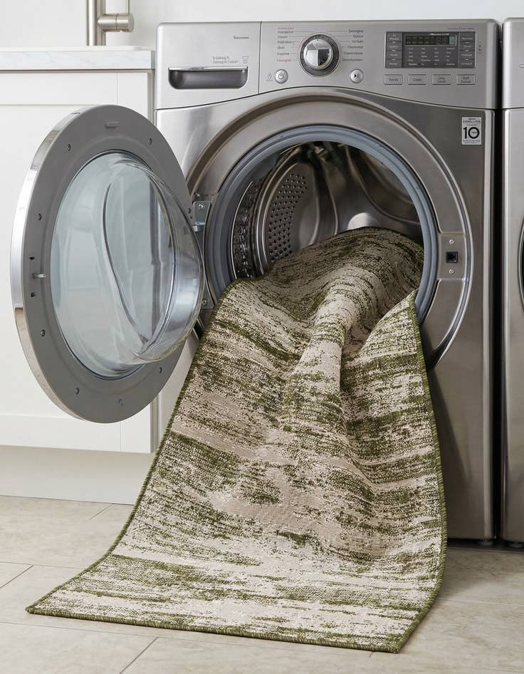 Detail image of 2' 7 x 10'  Washable Modern Indoor / Outdoor Runner Rug