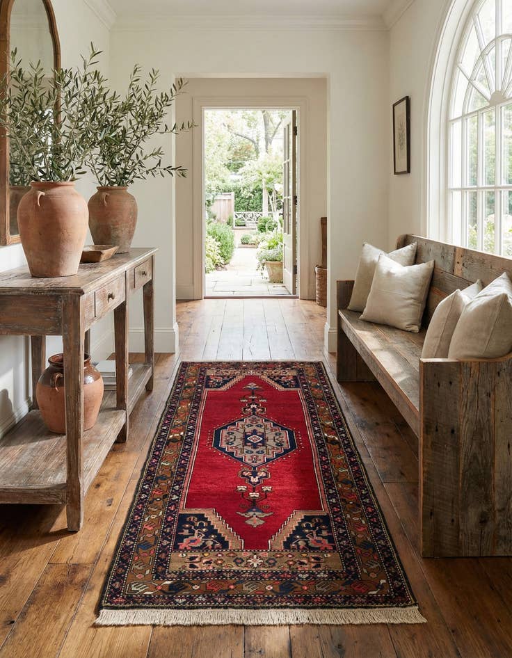 Detail image of  3' 3 x 6' 6  Hand Knotted Anatolian Wool Runner Rug