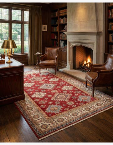 6' 9 x 9' 9 Kazak Wool Rug