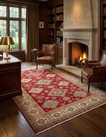6' 9 x 9' 9 Kazak Wool Rug