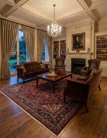 10' x 13' 3 Hand Knotted Mashad Persian Wool Rug