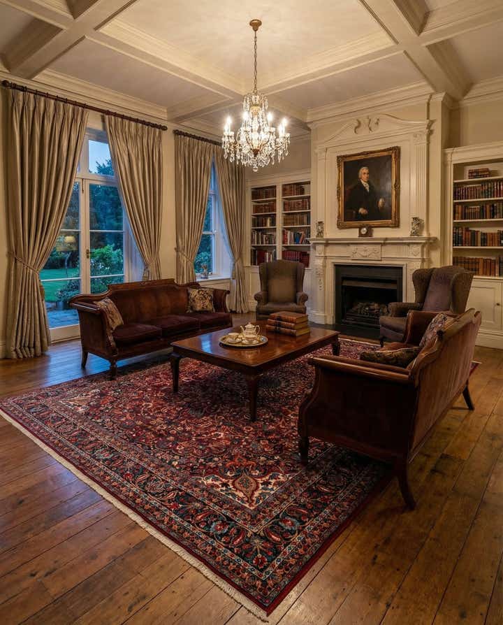 10' x 13' 3 Hand Knotted Mashad Persian Wool Rug