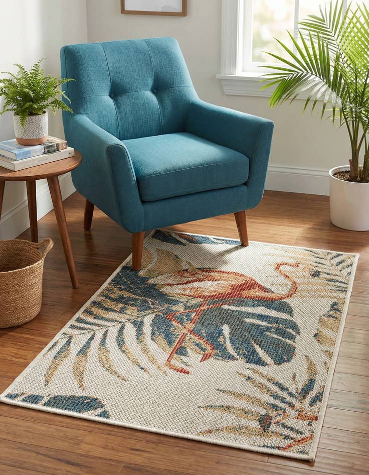 Detail image of 2' x 3'  Washable Baja Indoor / Outdoor Rug