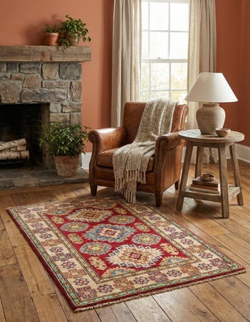 2' 8 x 4' 3 Hand Knotted Kazak Rug