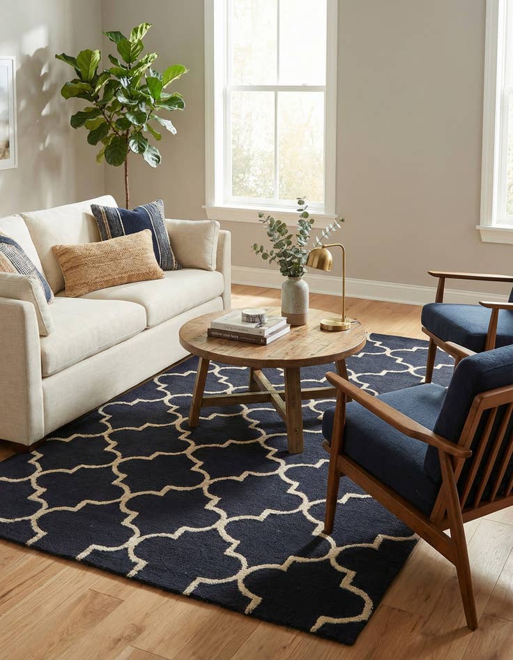 Detail image of 5' x 7' 11 Luna Wool Rug