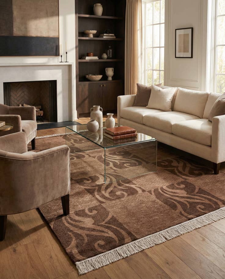 Detail image of 5' 8 x 7' 11 Hand Knotted Darya Wool Rug