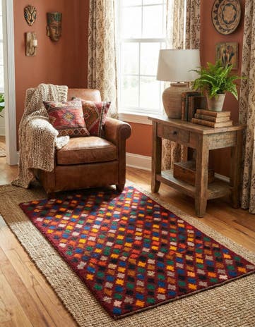 2' 10 x 4' 6 Hand Knotted Balouch Wool Rug