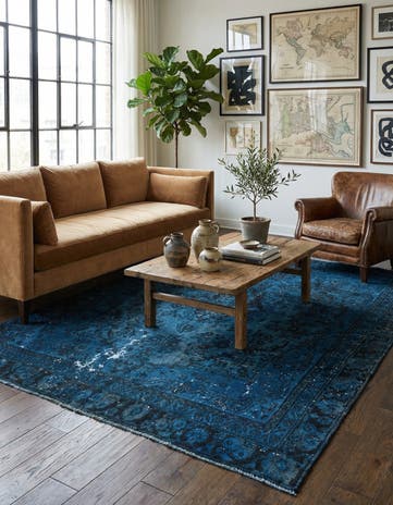 6' 4 x 9' Hand Knotted Ultra Vintage Persian Wool Rug