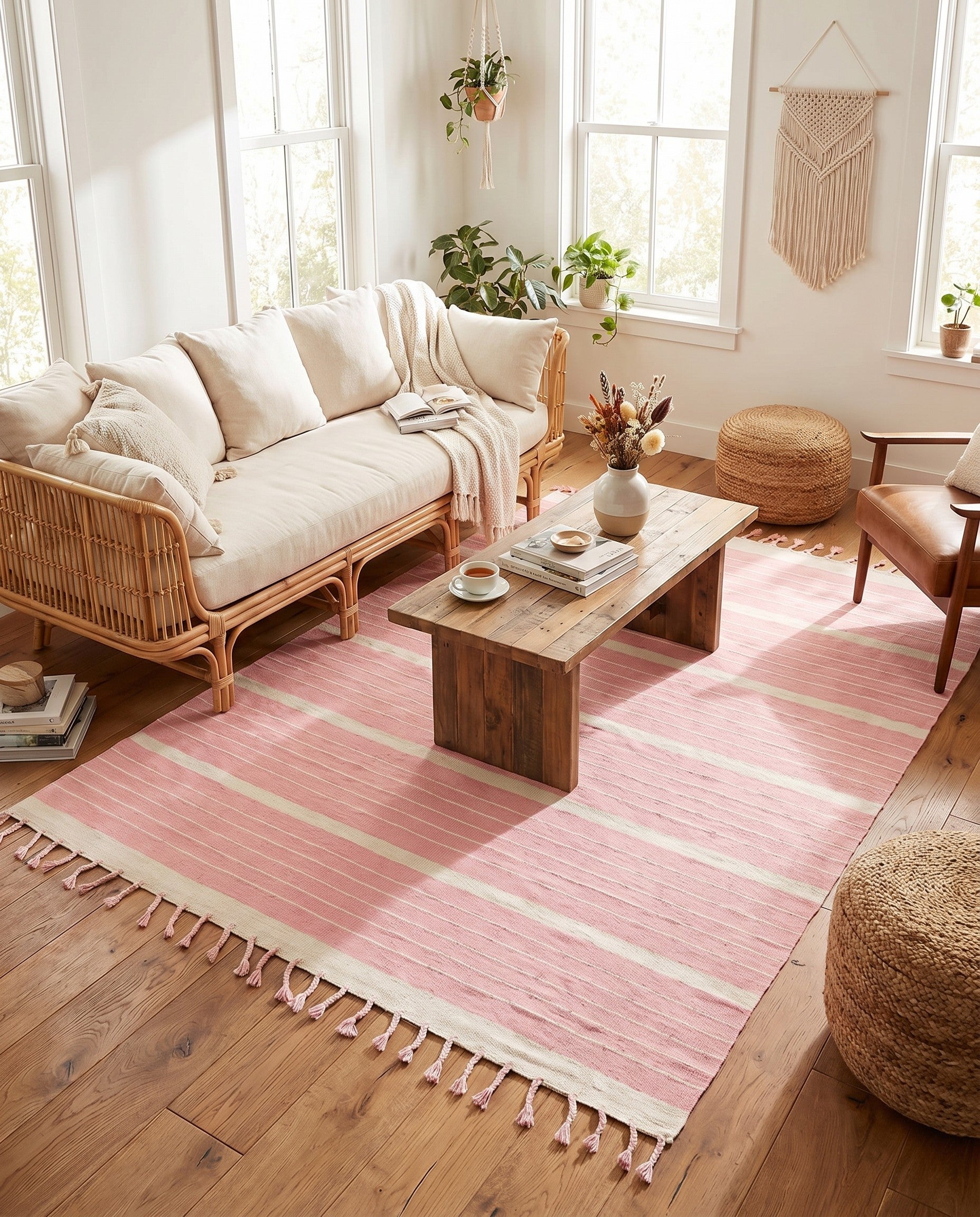 9' x 12' Hand Woven Chindi Cotton Rug