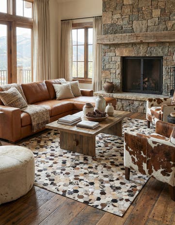 5' x 8' Cowhide Rug