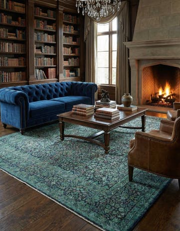 9' 7 x 12' 10 Vintage Royal Wool Rug