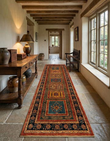 2' 9 x 9' 10 Luribaft Wool Runner Rug