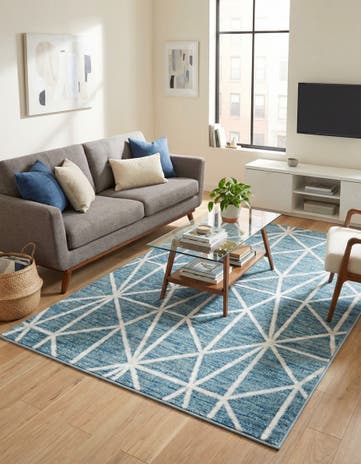 4' x 6' Lattice Trellis Rug