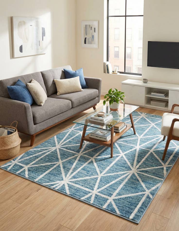 Detail image of 4' x 6' Lattice Trellis Rug