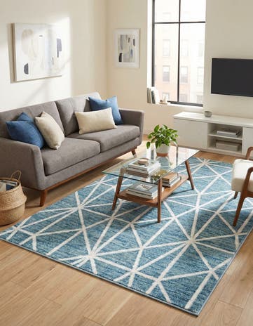 4' x 6' Lattice Trellis Rug