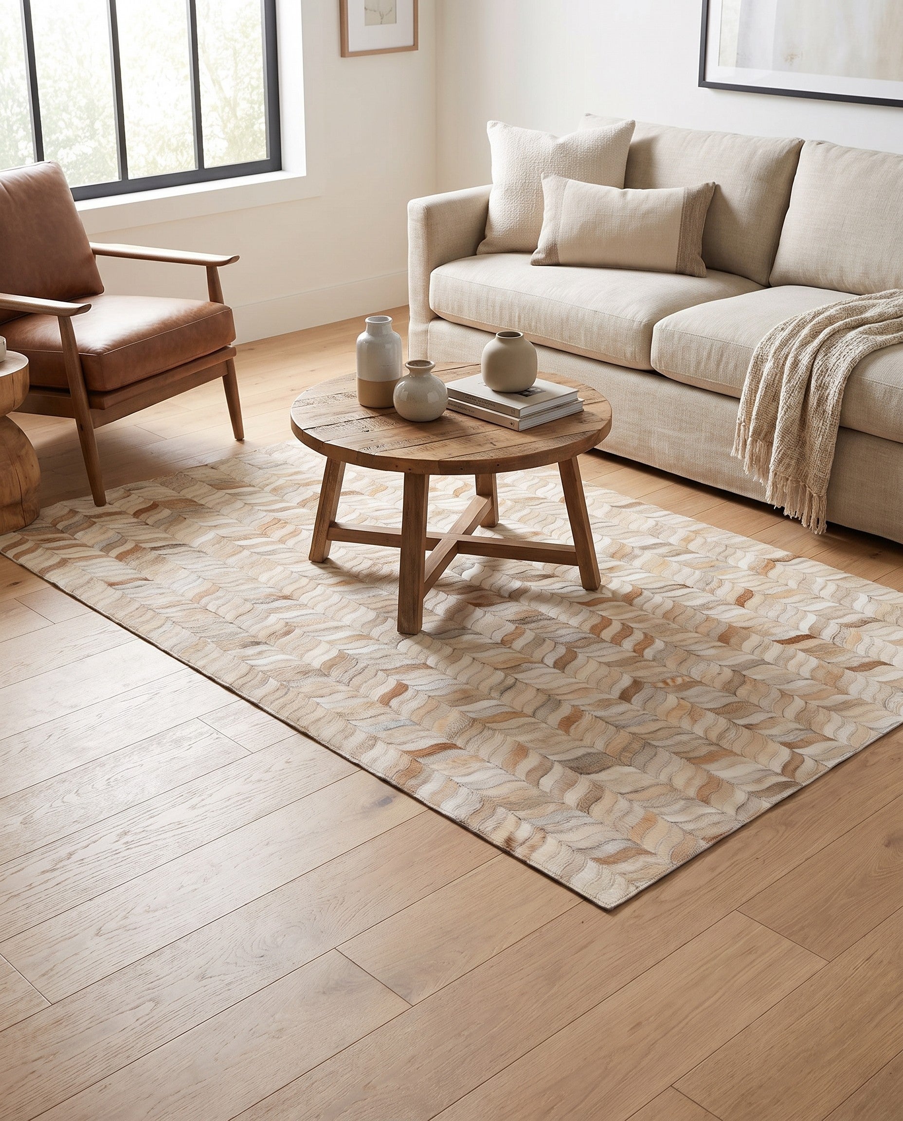 4' x 5' 11 Cowhide Stocks Rug