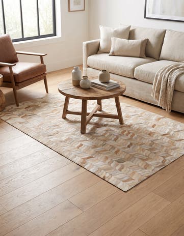 4' x 5' 11 Cowhide Stocks Rug