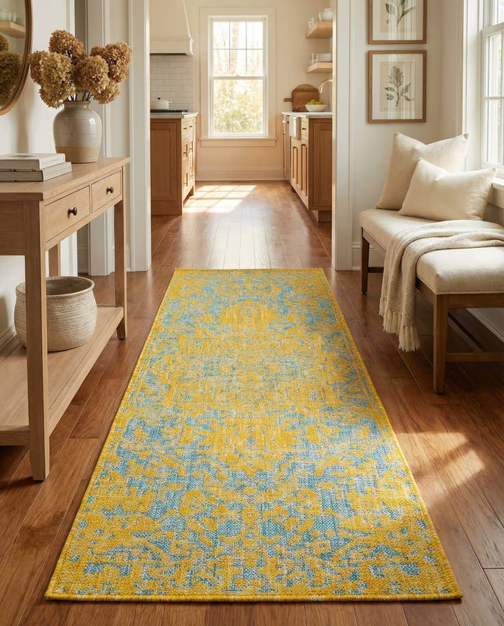 Detail image of 2' x 6' Easy-Clean Jill Zarin Dubai Indoor / Outdoor Runner Rug