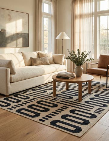 5' 9 x 7' 10 Hand Woven Kilim Modern Wool Rug