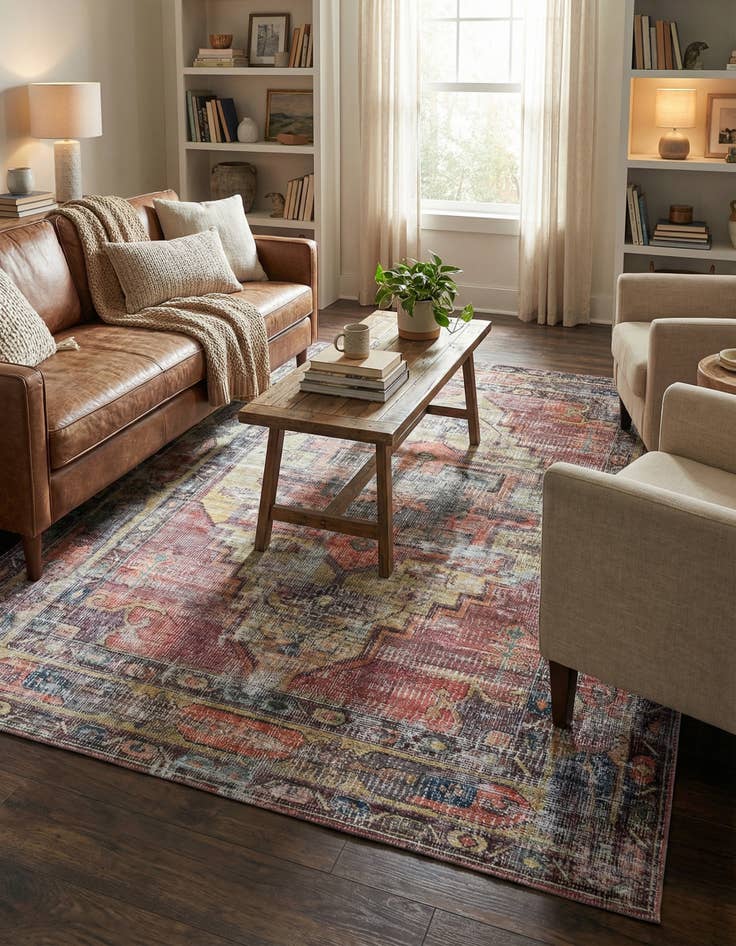 Detail image of 9' 2 x 12'  Washable Maahru Rug