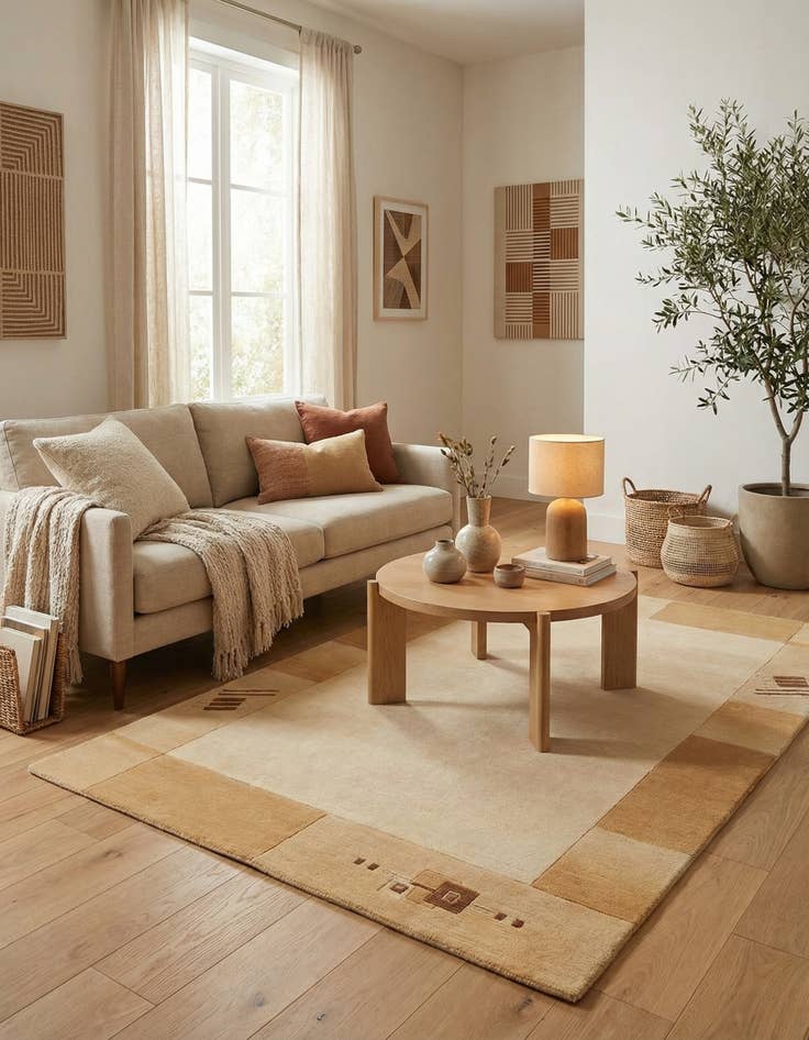 Detail image of 4' x 6'  Hand Knotted Nepal Rug