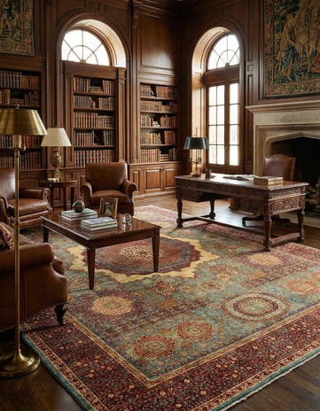 9' 11 x 13' 11 Amina Wool Rug