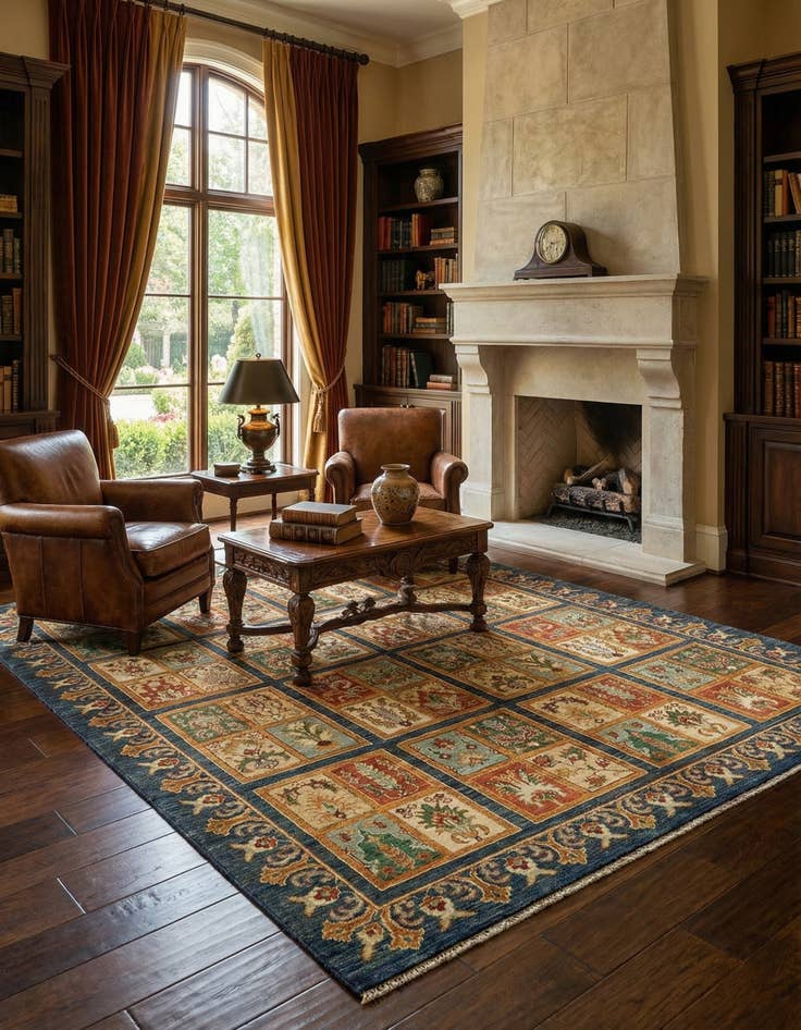 Detail image of 5' 9 x 7' 10  Hand Knotted Ariana Ziegler Rug