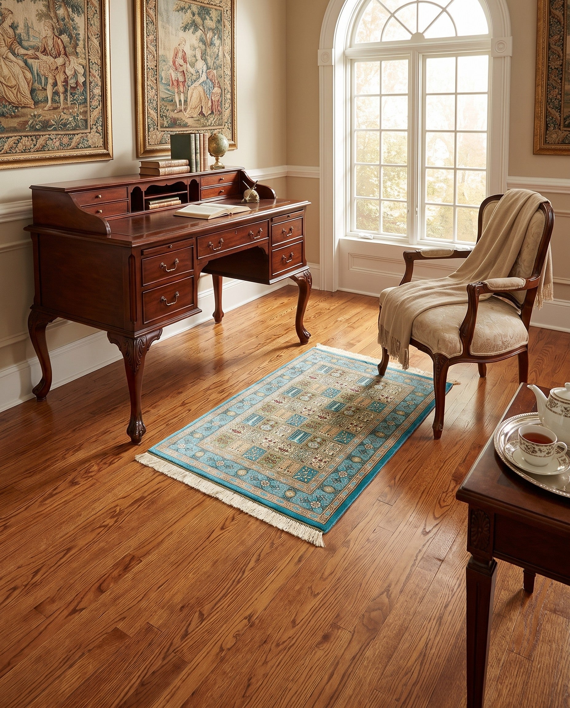 2' 6 x 3' 11 Ghom Silk Rug