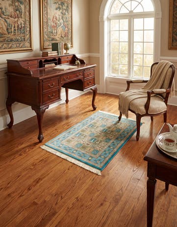 2' 6 x 3' 11 Ghom Silk Rug