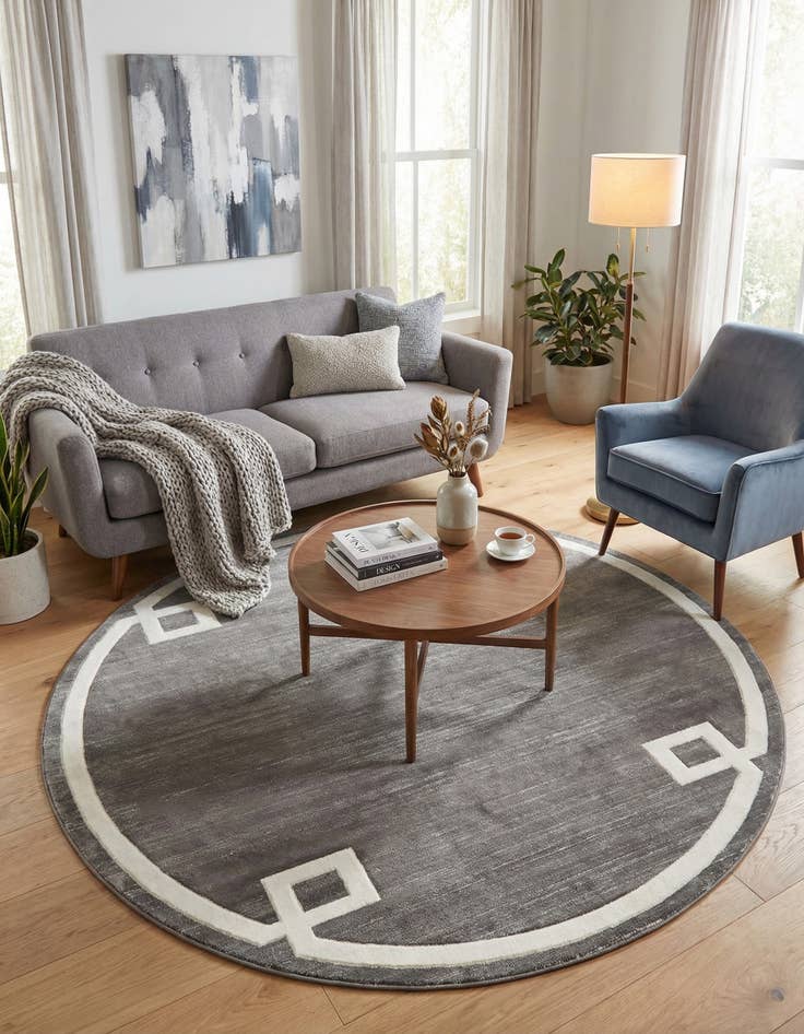 Detail image of Jill Zarin 8' x 8' Uptown Lenox Hill Round Rug
