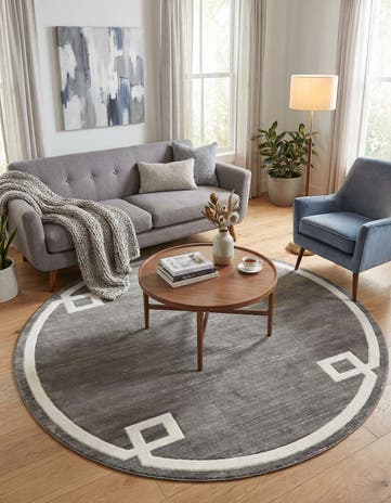 Jill Zarin 8' x 8' Uptown Lenox Hill Round Rug