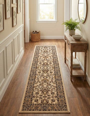 2' 7 x 10' Kashan Design Runner Rug