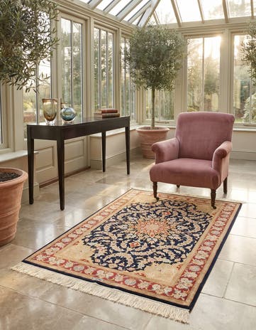 2' 7 x 4' Ghom Silk Rug