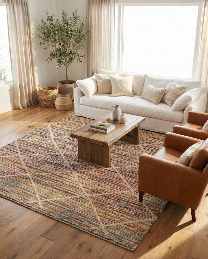 8' 3 x 10' 2 Hand Knotted Moroccan Wool Rug