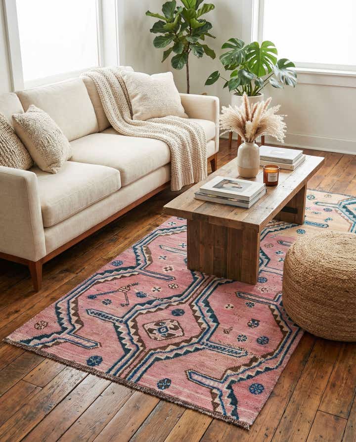 3' x 6' 9 Hand Knotted Ultra Vintage Persian Wool Runner Rug