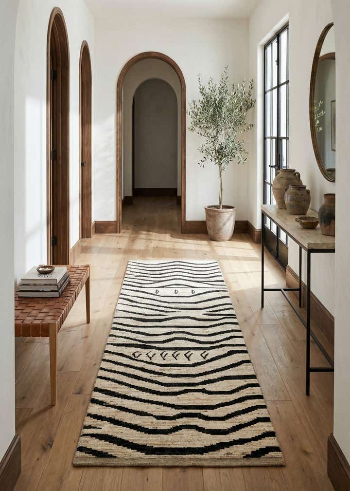5' x 14' Hand Knotted Moroccan Wool Runner Rug
