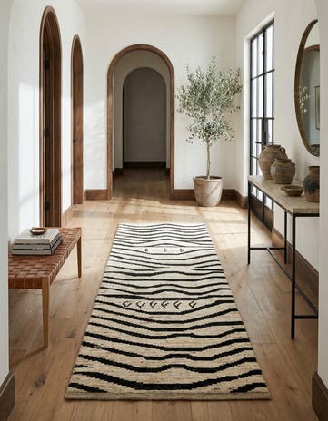 5' x 14' Hand Knotted Moroccan Wool Runner Rug