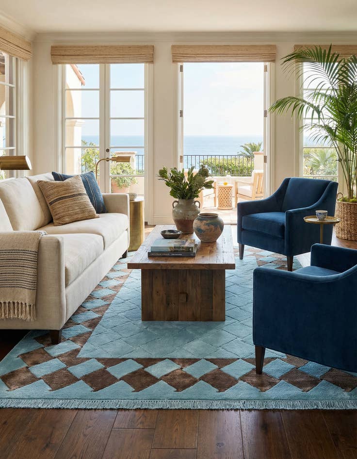 Detail image of  3' x 5'  Hand Knotted Darya Wool Rug