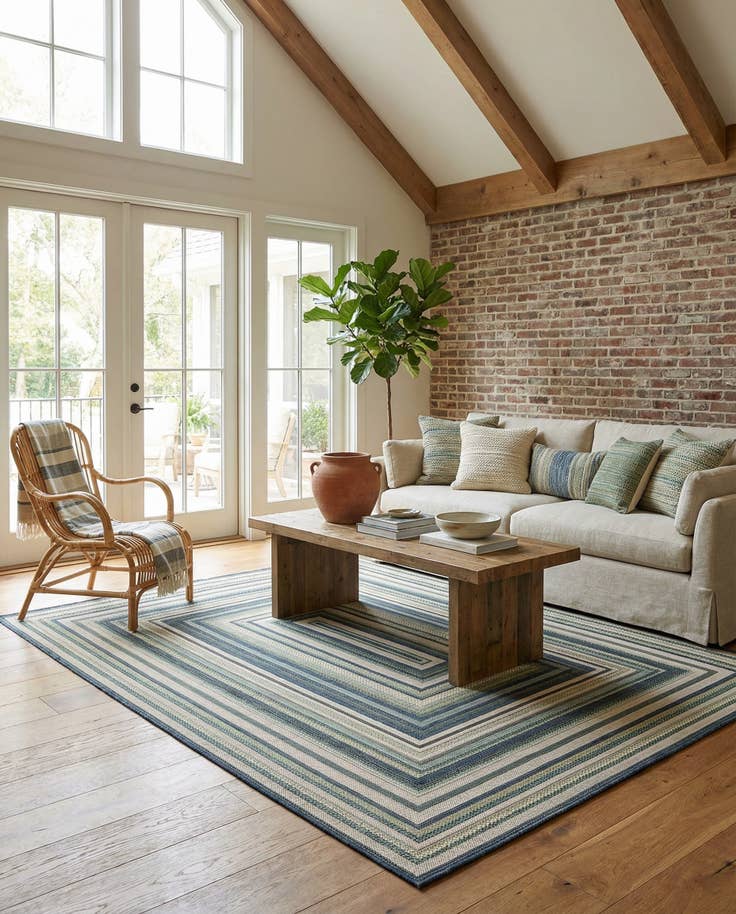 Detail image of 7' x 10' Easy-Clean Baja Indoor / Outdoor Rug