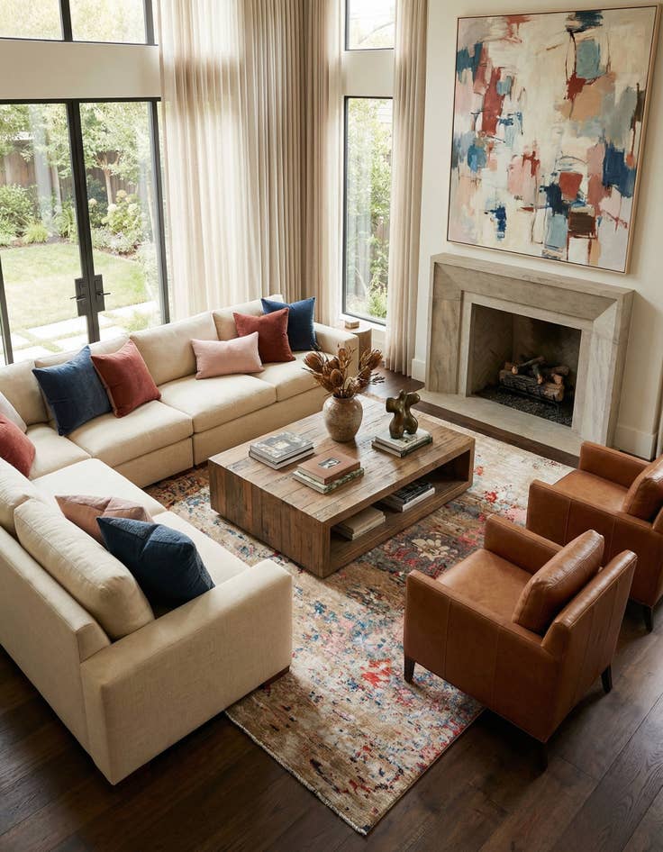 Detail image of  10' 1 x 13' 10  Hand Knotted Darya Wool Rug