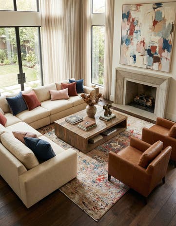 10' 1 x 13' 10 Hand Knotted Darya Wool Rug