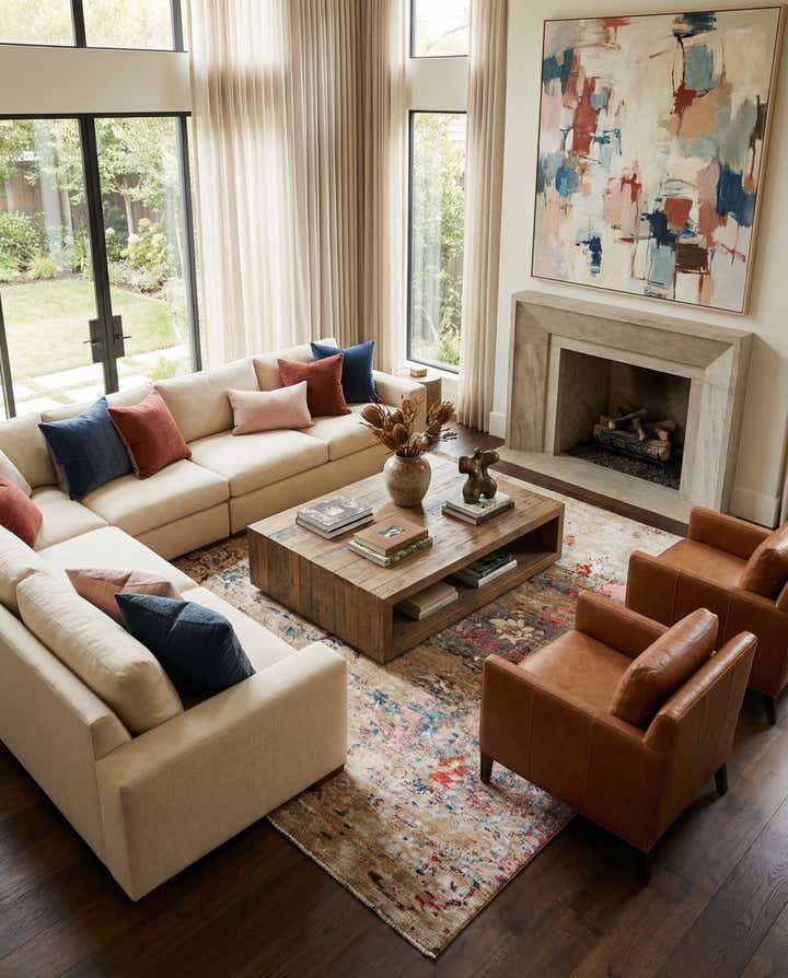 10' 1 x 13' 10 Hand Knotted Darya Wool Rug