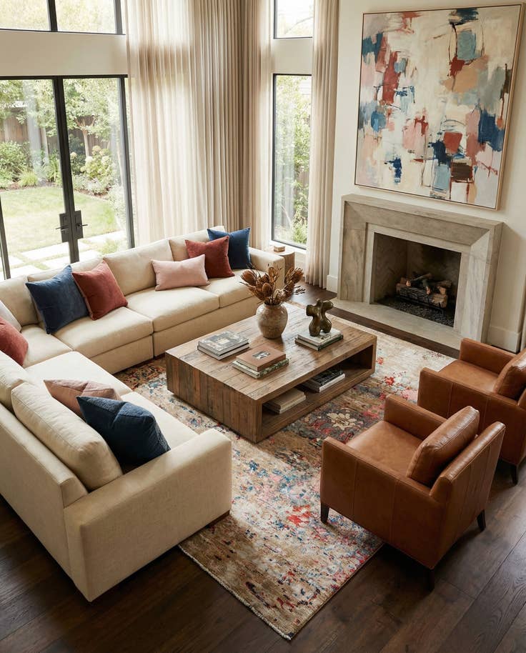 Detail image of 10' 1 x 13' 10 Hand Knotted Darya Wool Rug