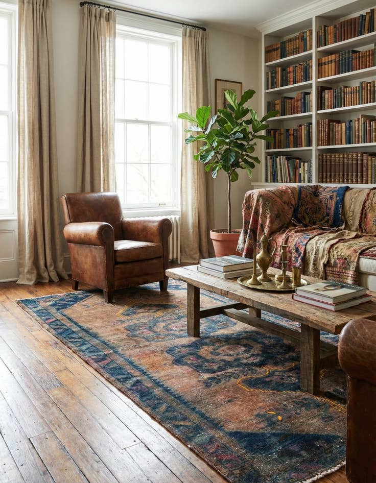 Detail image of 5' x 9' 1  Hand Knotted Ultra Vintage Persian Wool Rug