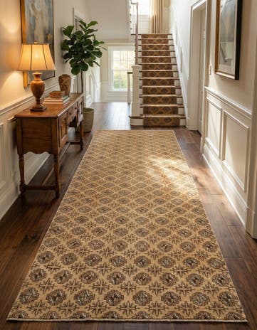 3' 8 x 8' Hamedan Runner Rug